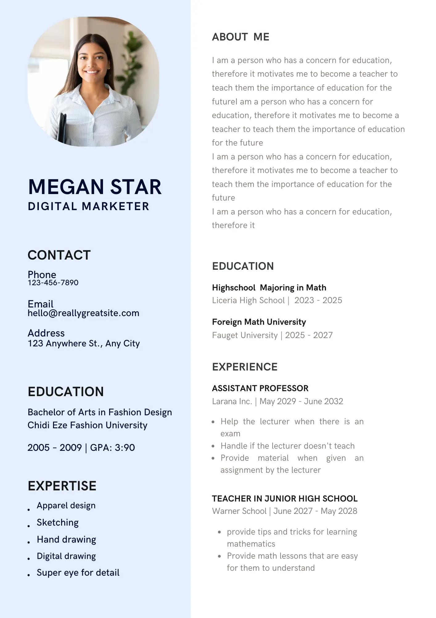 Resume Template 5