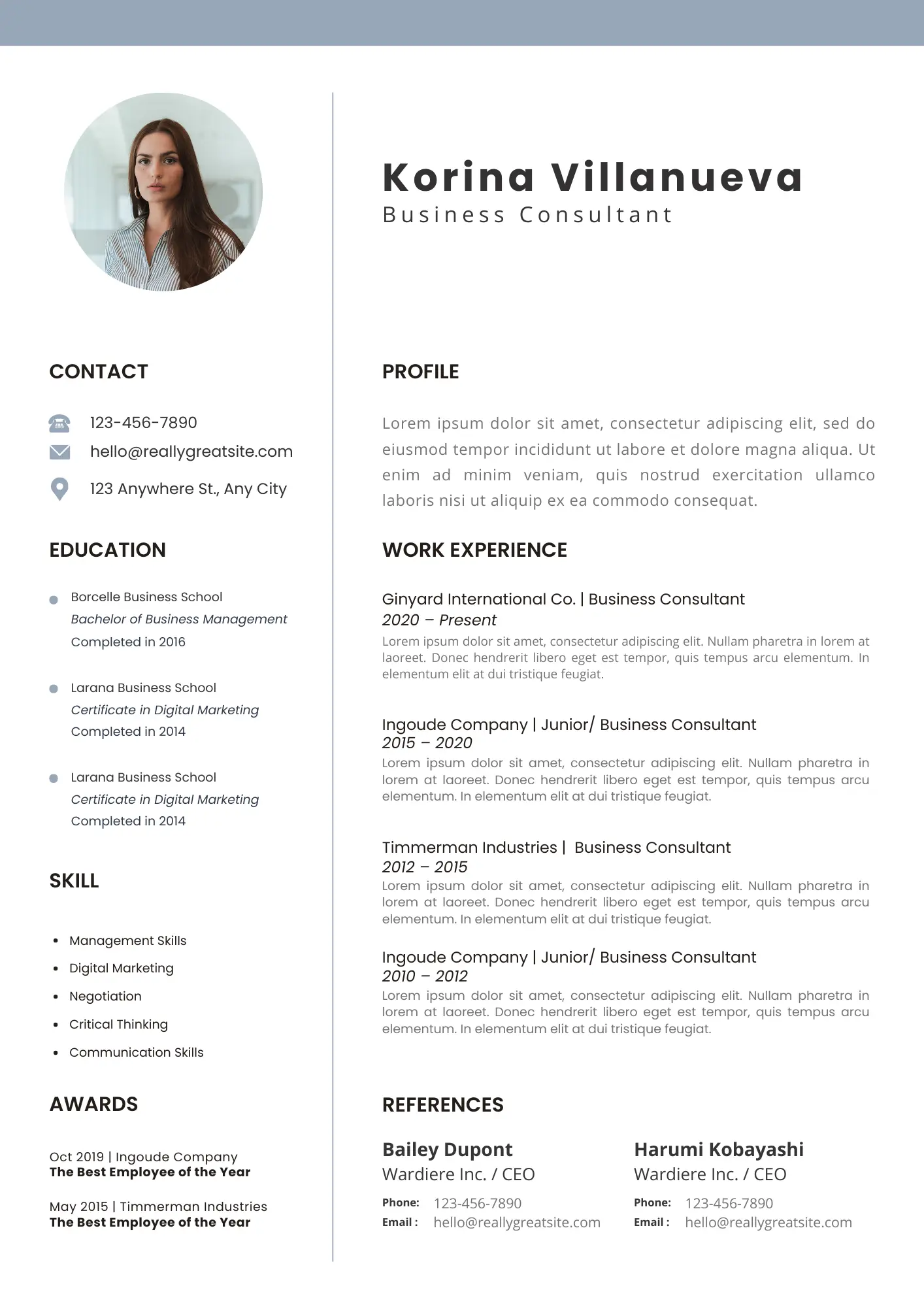 Resume Template 6