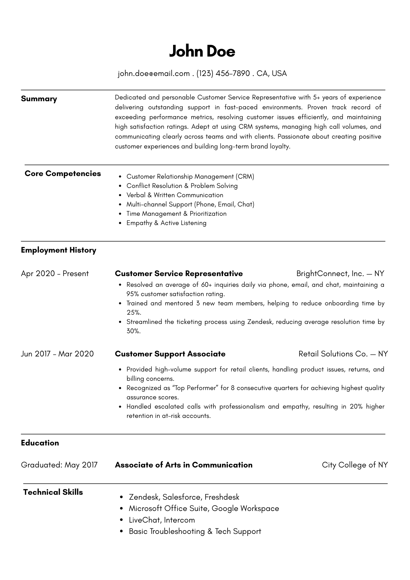 Professional resume template with coordinated design elements