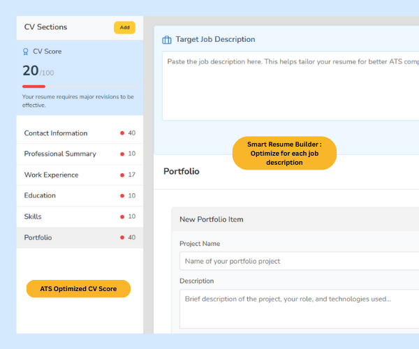 Smart Resume Builder preview